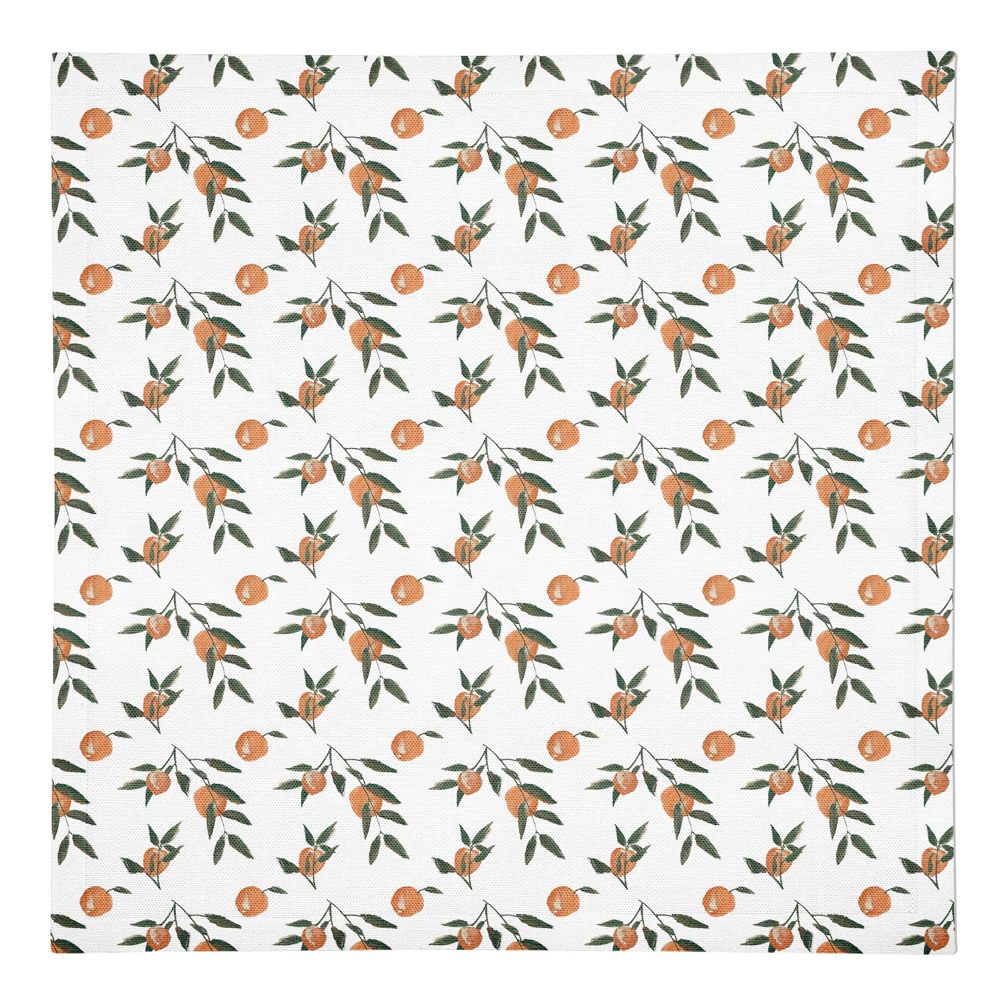 Peachy Pattern 10" x 10" Cotton Twill Napkin